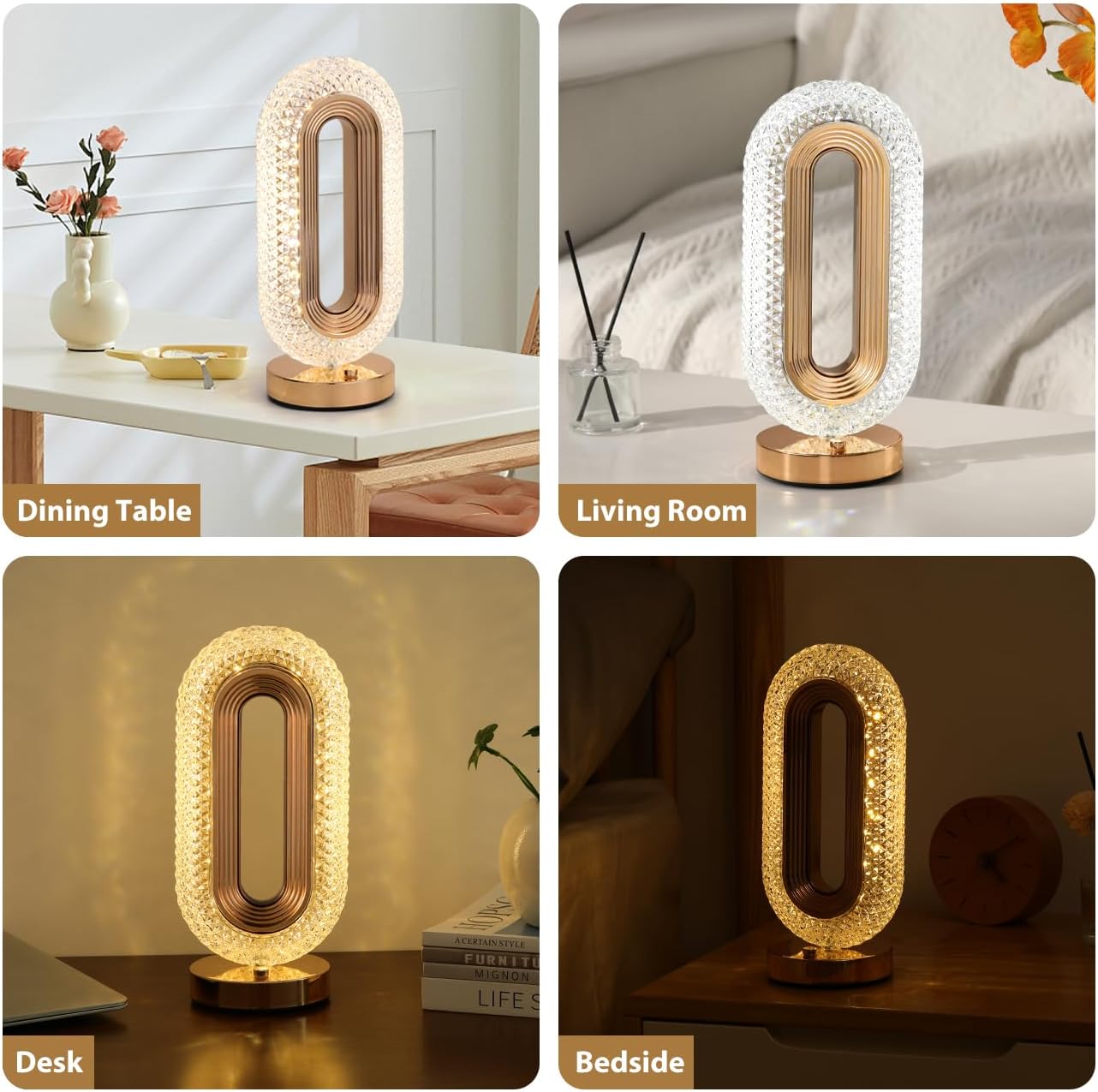 Oval Shine Table Lamp