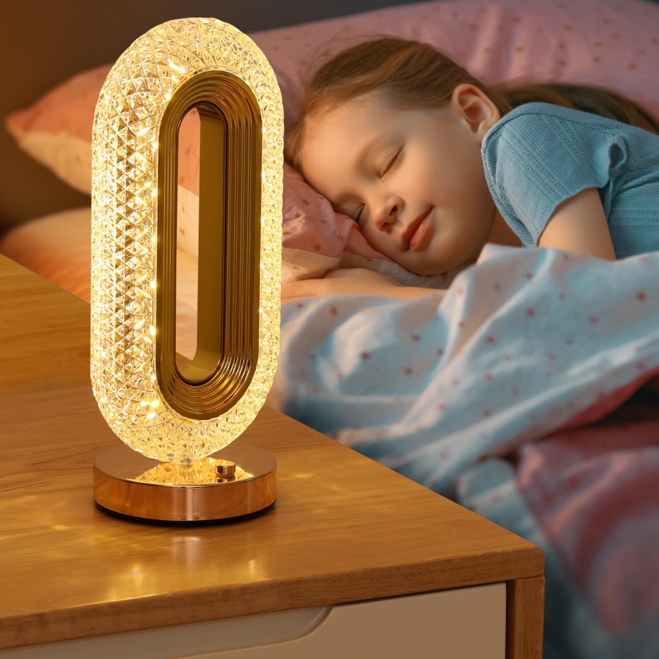 Oval Shine Table Lamp